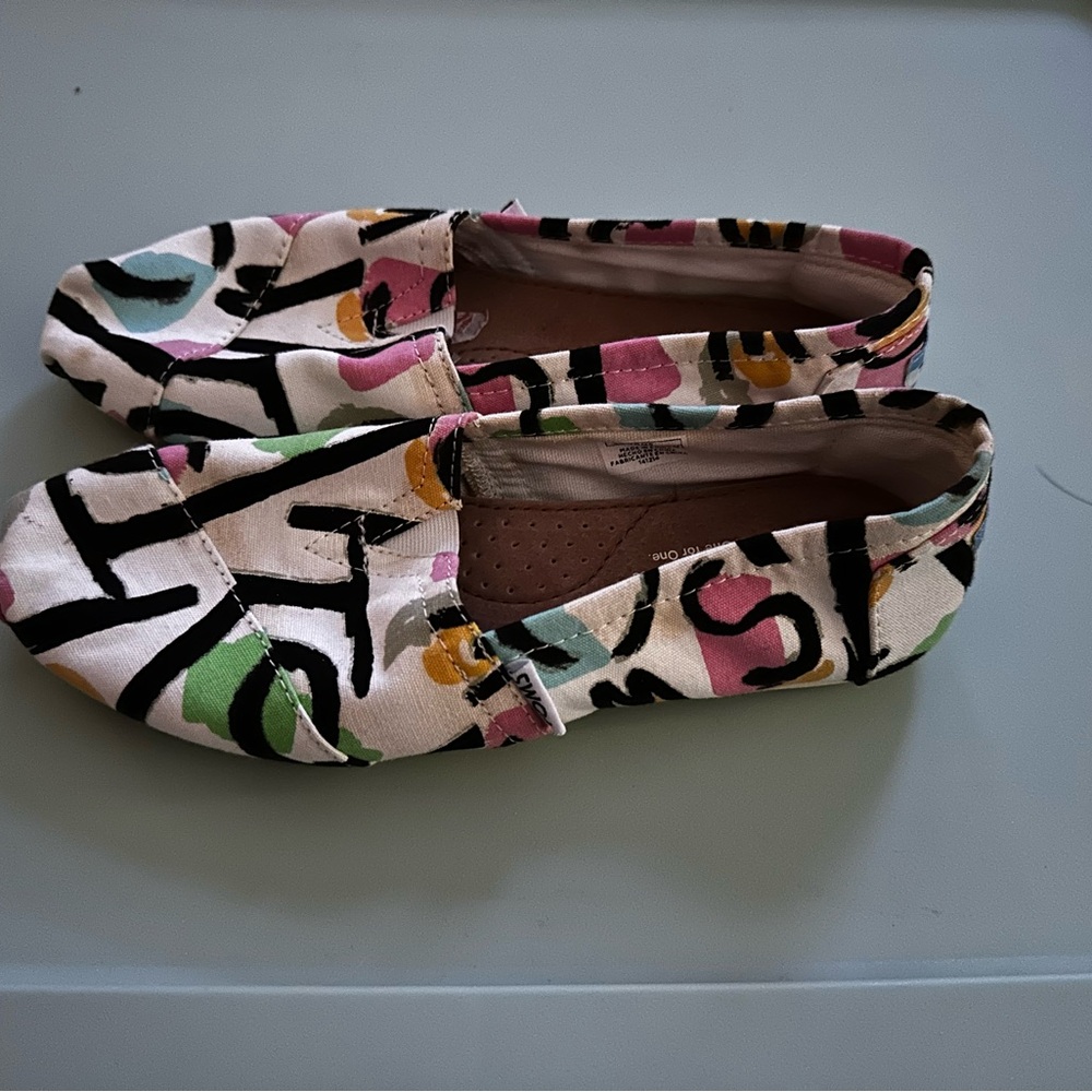 Toms Multicolor Abstract Women's Flats